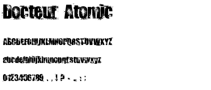 Docteur Atomic font